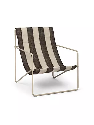 FERM LIVING | Desert Lounge Chair Cashmere Off white Chocolate | 